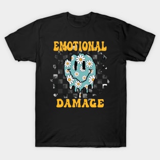 Emotional Damage Slogan, Daisy Melting Smile T-Shirt